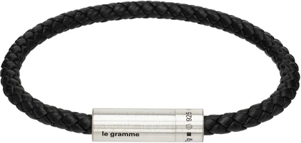 Мужской браслет Le Gramme Cable le 7g, черный