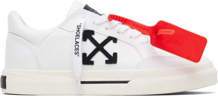 Мужские низкие кеды Off-White, бело-черные