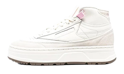 Женские кроссовки Reebok Club C Geo Mid, меловые