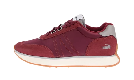 Кеды Lacoste L-Spin Deluxe Textile SMA, бордово-белые