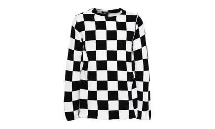 Свитшот Comme des Garcons Black Damier, черно-белый