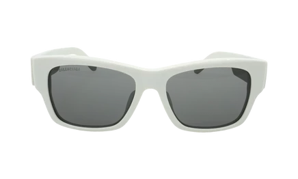 Мужские очки Balenciaga Square Frame, белые