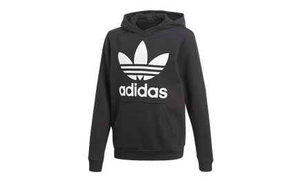 Детская унисекс худи Adidas Originals Trefoil, черно-белая
