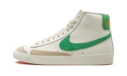 Кроссовки Nike Blazer Mid '77 Vintage, айвори и зеленые