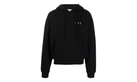 Худи Off-White Caravag Paint Over, черная