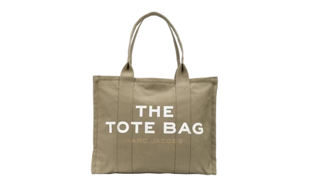 Сумка-тоут Marc Jacobs The Canvas Large, серо-зеленая