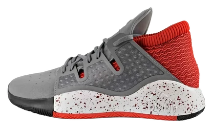 Кроссовки Adidas Pro Vision, серо-бордовые