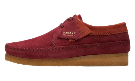 Мужские мокасины Clarks Originals Weaver, бордовые