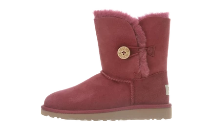 Детские сапоги Ugg Bailey Button 5991K, красно-сливовые