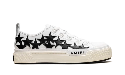 Кеды Amiri Stars Court Low, бело-черные