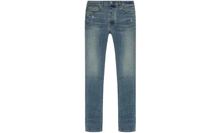 Мужские джинсы Amiri Stack Pxmd002, темно-индиго