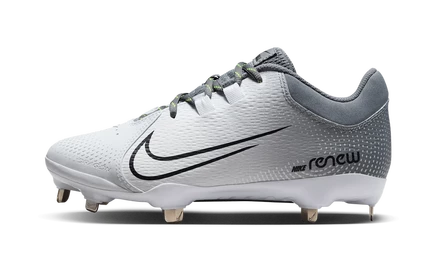 Женские бутсы Nike Hyperdiamond 4, серый/черный/белый/вольт