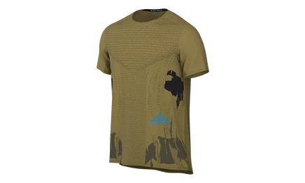 Футболка для бега Nike Dri-FIT Rise 365, золотая