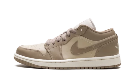 Женские кроссовки Jordan 1 Low, ротанг/кремовый/пустынный