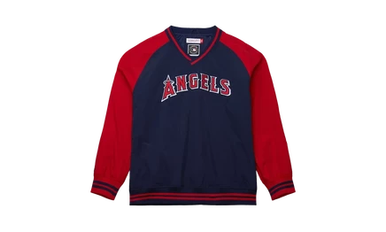 Нейлоновый пуловер Mitchell & Ness Current Logo MLB Angels