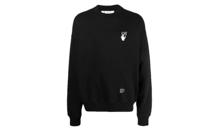 Унисекс свитшот Off-White Carav Arrows Motif, чёрно-белый