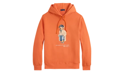 Мужское худи Polo Ralph Lauren NYC Bear, оранжевое