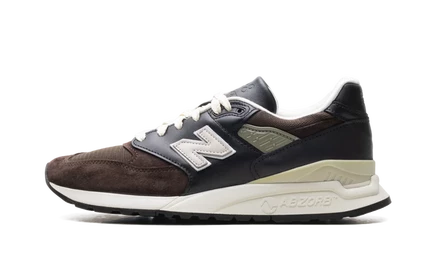 Кроссовки New Balance 998 Made in USA, коричнево-черные