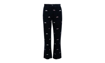 Брюки Palace Embroidered Cord GTI в вельвете