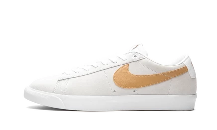Кеды Nike SB Blazer Low, серо‑желтые