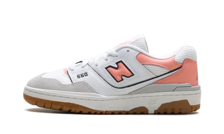 Детские кроссовки new balance 550 gs, серо-розовые