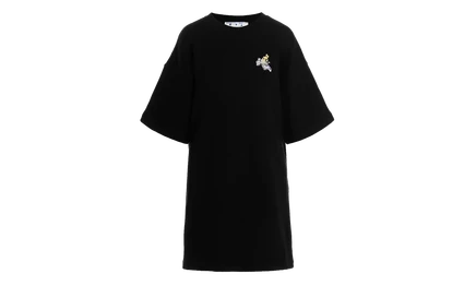 Женское платье-свитер Off-White Flower Arrow, черное