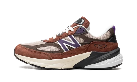 Мужские кроссовки New Balance 990v6 Made in USA, цвет: насыщенный дуб/виноградный