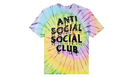 Мужская футболка Anti Social Social Club Mind Melt, тай-дай