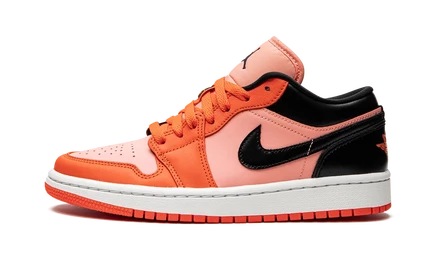 Женские кроссовки Jordan 1 Low DM3379 600, оранжево-черные