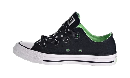 Женские кеды Converse CTAS Big Eyelets, черно-зеленые с белым