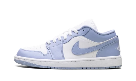 Женские кроссовки Jordan 1 Low WMNS, бело-алюминиевые