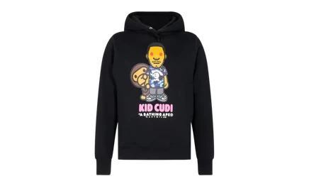 Худи Bape Baby Milo x Kid Cudi, черное
