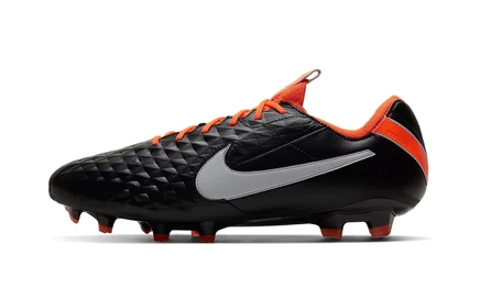 Бутсы Nike Tiempo Legend 8 Elite FG, черно-оранжевые