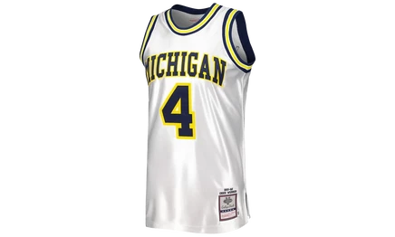 Игровая майка Mitchell & Ness Michigan 1991 Webber, белая