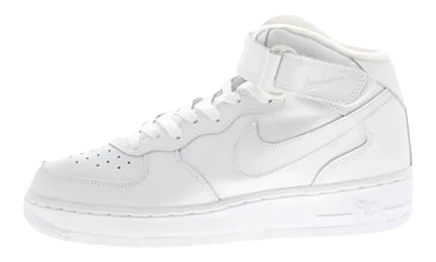 Кроссовки Nike Air Force 1 Mid Triple White, белые
