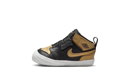 Детские кроссовки Jordan 1 TD AT3745-071, черные с золотом