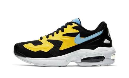 Женские кроссовки Nike Air Max 2, желто-голубо-черные