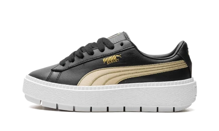 Женские кроссовки Puma Platform Trace Varsity, черные