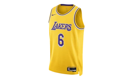 Майка Nike LA Lakers LeBron James 2022/23, желтая