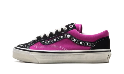 Кеды vans old skool 36, розово-черные