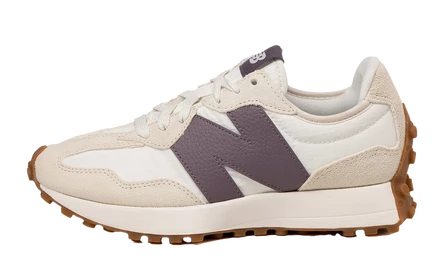 Женские кроссовки New Balance 327, льняные/светло-серые/темно-винные