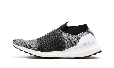 Кроссовки adidas ultraboost laceless, черно-белые