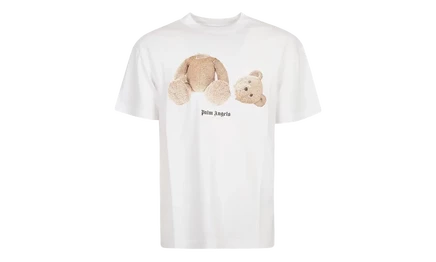 Мужская футболка Palm Angels Teddy Bear, белая