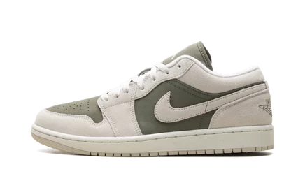 Кроссовки Jordan AJ1 Low SE HV4089-201, оливково-бежевые