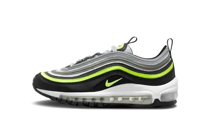 Детские кроссовки Nike Air Max 97, черно-неоновые