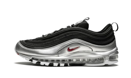 Кроссовки Nike Air Max 97 Silver Black, серебристо-черные