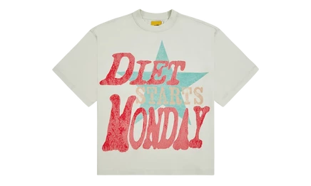 Мужская футболка Diet Starts Monday, белая