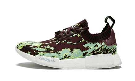 Кроссовки Adidas NMD R1 PK Datamosh 2.0, бордовые