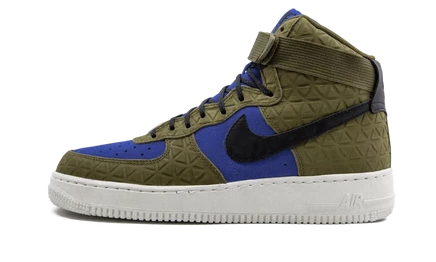 Женские кеды nike air force 1 hi premium suede «olive flak», оливковые