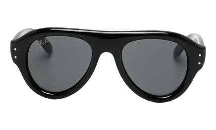 Унисекс-очки Ray-Ban Aviator Puffer, черные